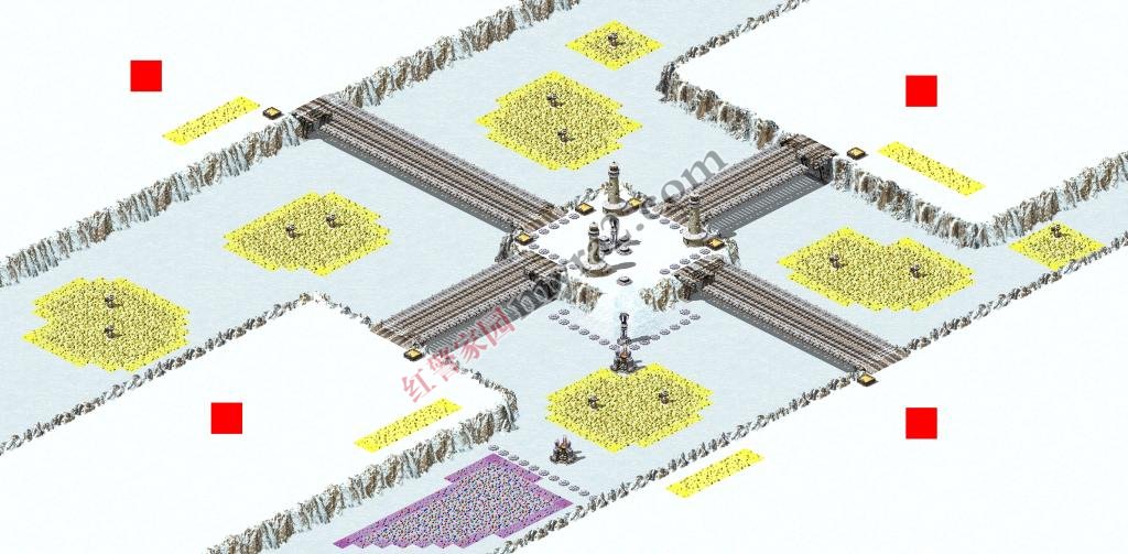 尤里的复仇变态地图:抢矿下载 2-4 ini地图