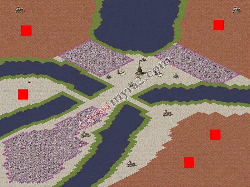 红色警戒2废区恶战修改版地图