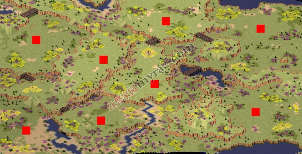 尤里的复仇非常裂谷8人地图