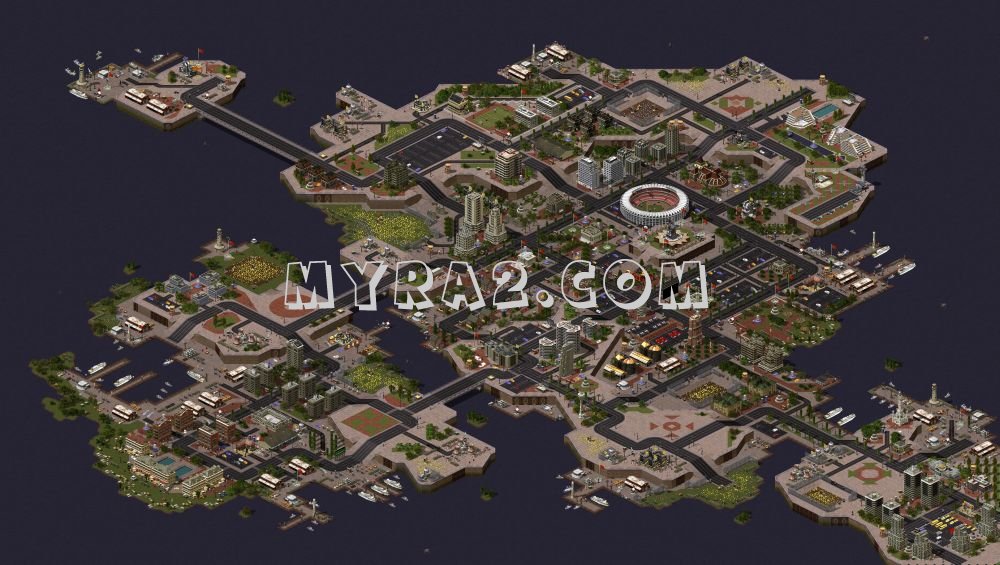 红色警戒2尤里的复仇军团要塞正规城市地图