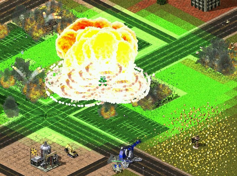 红色警戒2尤里的复仇:核爆榴弹炮变态地图