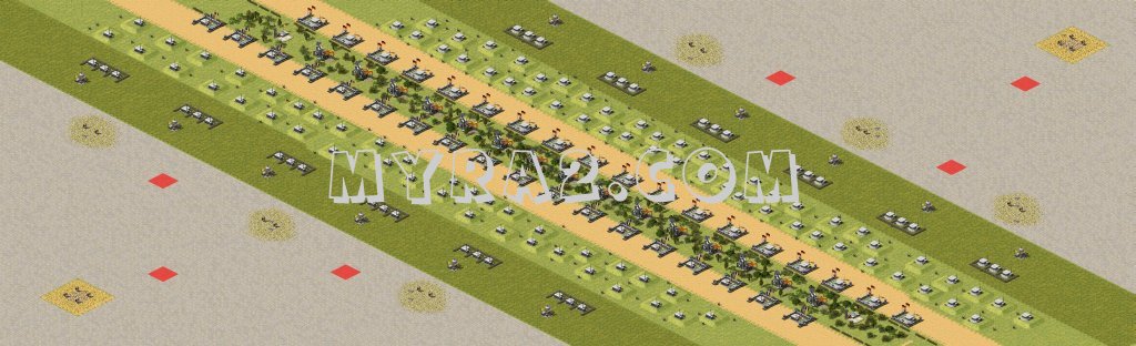 红色警戒2德法郊外联机版地图